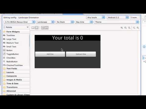 Android Application Development Tutorial   59   Altered Landscape Layout