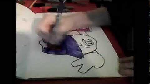 how to draw my new graffiti character. number 3!