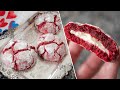 Невозможно не влюбиться! Треснутое печенье КРАСНЫЙ БАРХАТ с начинкой | Red Velvet Cookies