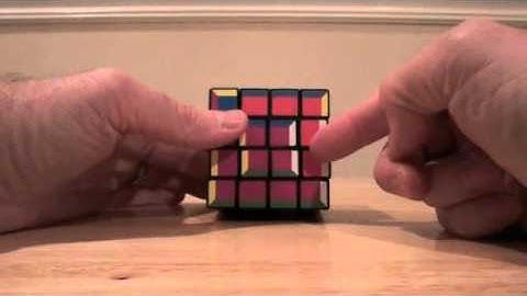 4x4x4 supercube layer by layer tutorial part 3a: Last layer with middle rotation