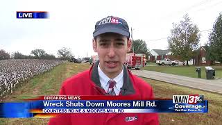 Wreck Shuts Down Moores Mill Road Wreck Shuts Down Moores Mill Road