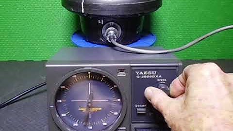 Kenpro HR-2700 rotator upgraded with a Yaesu DXA controller, overview & working