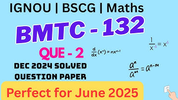 BMTC 132 Dec 2024 FULL PAPER SOLUTION | Full Marks Strategy + All Questions Explained in Hindi