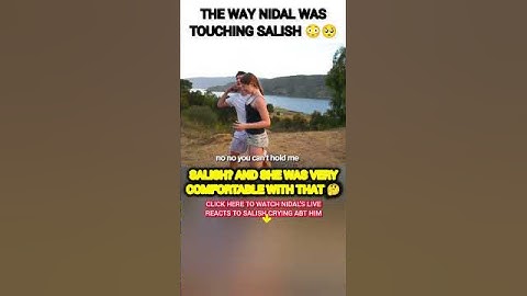 The WAY Nidal Wonder was TOUCHING Salish Matter?😳 #nalish #shorts #trending #love #funny #shortvideo