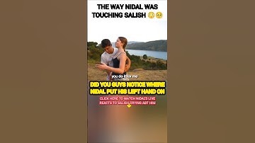 The WAY Nidal Wonder was TOUCHING Salish Matter?😳 #nalish #shorts #trending #love #funny #shortvideo