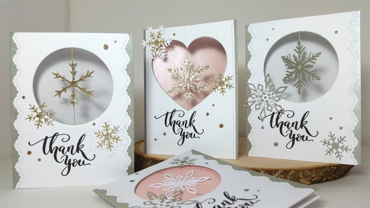 EASY Snowflake Spinner Cards Tutorial | Diemond Dies DTP - YouTube