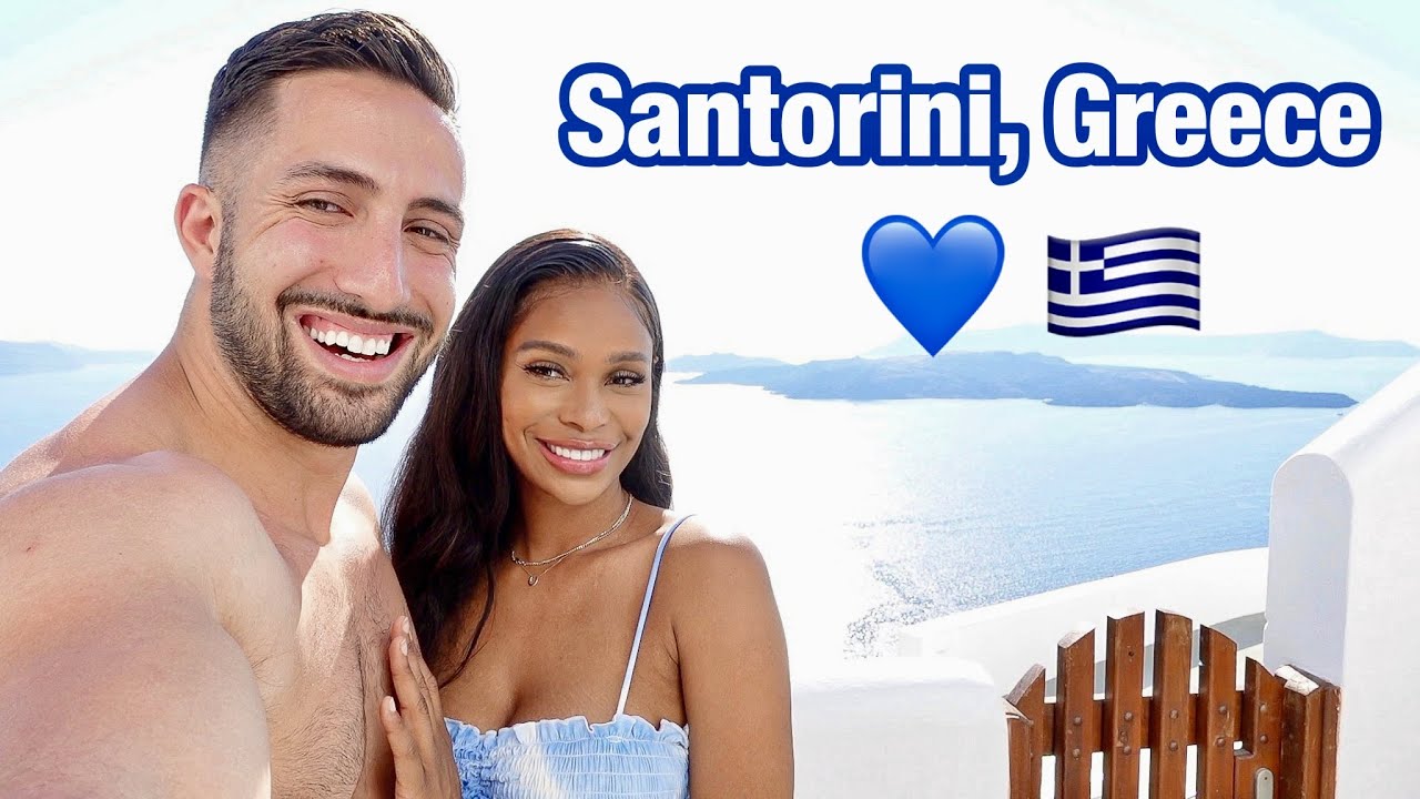 WE ARE IN SANTORINI, GREECE! | Epic Room Tour With Cave Pool