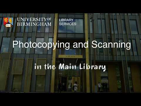 Photocopying and scanning at the Library