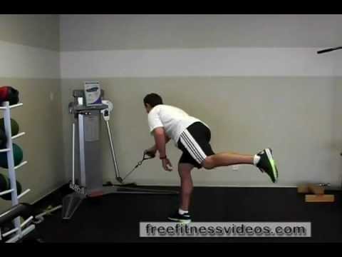 FreeFitnessVideos.com:  Cable Single Leg RDL