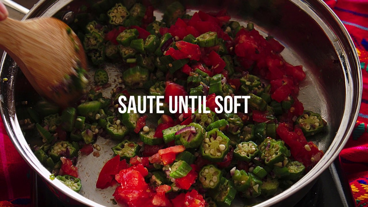 Vegan Okra A La Mexicana (Okra Made Mexican Style) YouTube