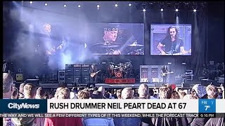Music world mourns death of Rush drummer Neil Peart
