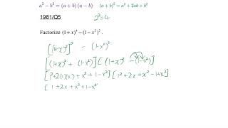 HKCEE Maths PP 1981 Paper 1 Q5