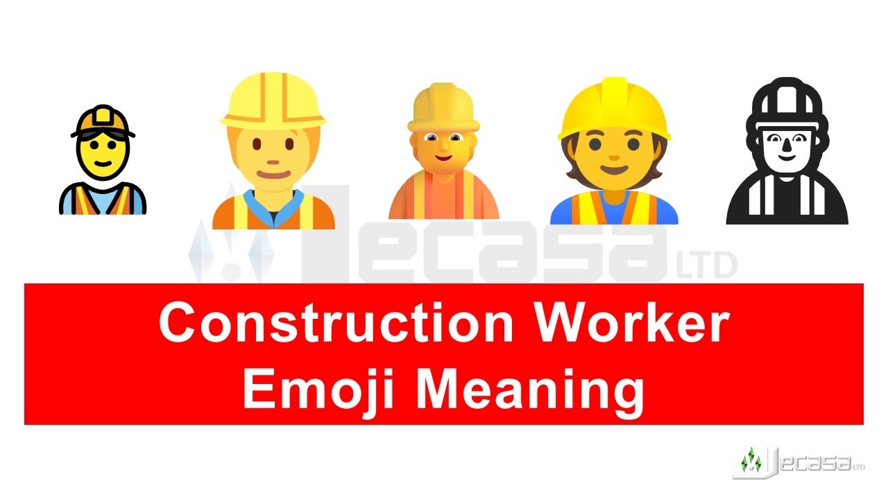 Construction Worker Emoji 👷 Meaning | Learning Emojis