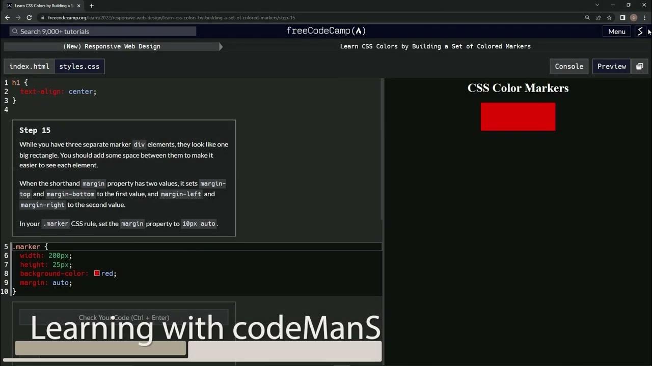 Learn CSS Colors by Building a Set of Colored Markers - Step 15 - YouTube