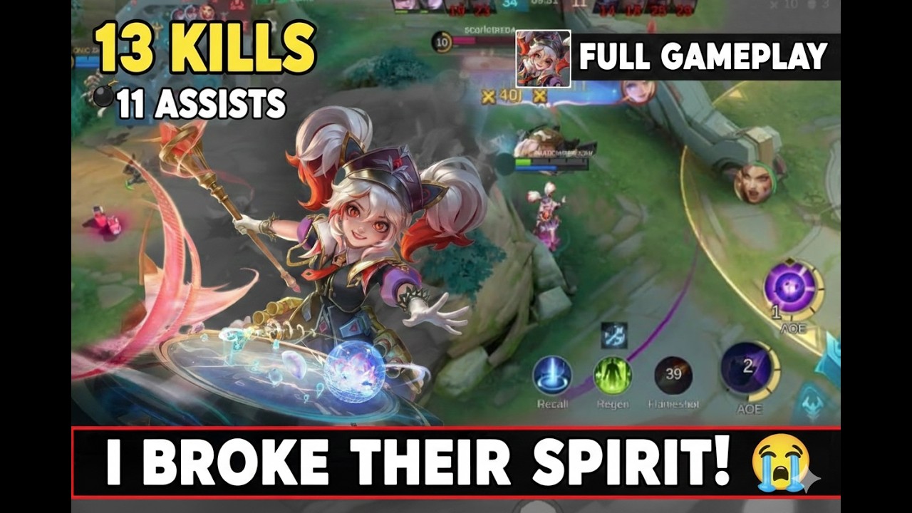 13 KILLS Lylia is UNSTOPPABLE! 💣(FULL BUILD) Infinite Shadow Magic (Full Gameplay)