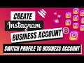 How To Create Instagram Business Account | How to switch Instagram profile to Business Account