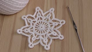 Вязание крючком  СНЕЖИНКИ  How to crochet snowflake