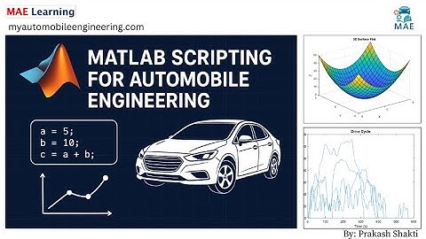 Variables and Data Types in MATLAB Scripting for Automotive