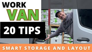 My CHEAPEST but FAVORITE van tool storage method revealed! Smart storage and layout!