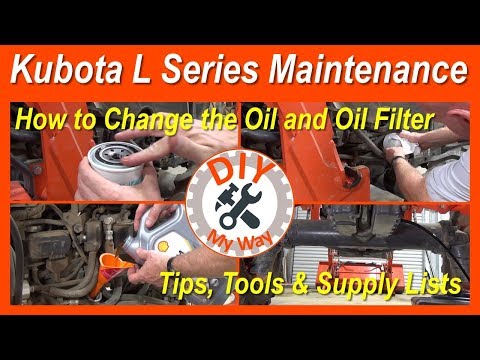 Video: Bagaimanakah anda menukar minyak pada Kubota z125s?