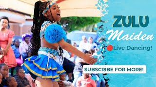 Zulu Maiden Shows Incredible Indlamu Dance Skills | Local Community Ceremony