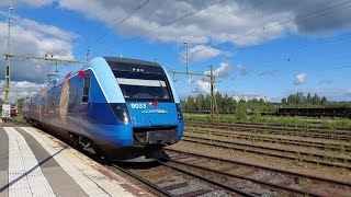 Norrtåg X52 Regina 9033 Entering Luleå C As Train 7189 From Haparanda 26-08-23