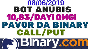 R$43,32 em 9 minutos com o BOT ANÚBIS PLETSCH TRADER! O MELHOR A BINARY.COM!