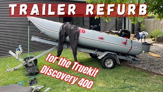 Refurbishing a 30+ year old boat trailer - Truekit 400 discovery inflatable