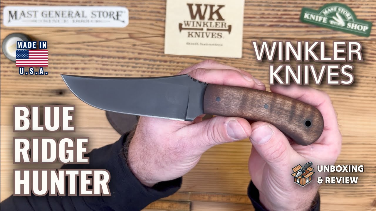Winkler | Blue Ridge Hunter | Fixed Blade Knife - YouTube