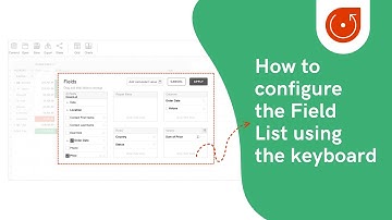 How to configure the Field List using the keyboard | Accessible Pivot Table