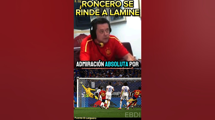 🤐RONCERO SE RINDE A LAMINE YAMAL TRAS SU GOLAZO A FRANCIA #euro2024 #futbol #shorts