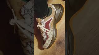 Mens Gucci Rhyton Sneaker On Foot 720 Size 9.5 Comfortable To Walk In