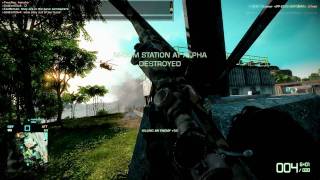 BFBC2 1080P Sniping a Pilot in Super Slow Motion (100fps)