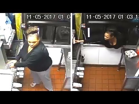 Thief Breaks Into McDonald's Drive Thru Window—Caught on Camera | What's Trending Now!