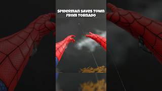 Spiderman SAVES Town from TORNADO 🌪️ #bonelab #spiderman