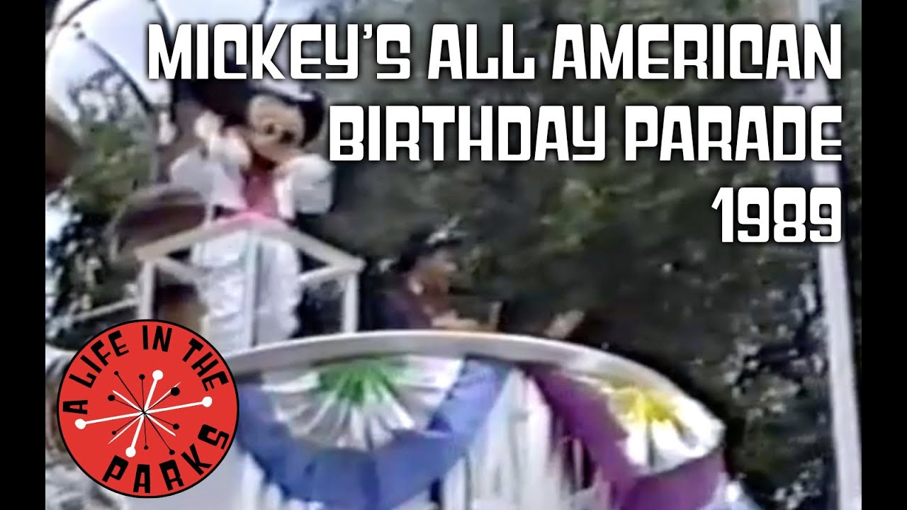 Mickey's All American Birthday Parade Walt Disney World 1989