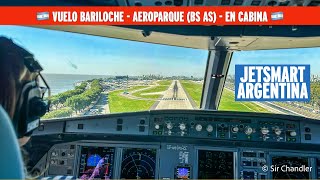 ✈️ ATERRIZAJE EN AEROPARQUE 😍  (VUELO DESDE BARILOCHE) - JETSMART ARGENTINA 🇦🇷