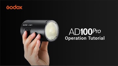 Godox Operation Tutorial: How to use AD100Pro