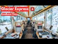 World’s Most Beautiful & Luxurious Snow Train Ride! Glacier Express Excellence Class |Switzerland 🇨🇭