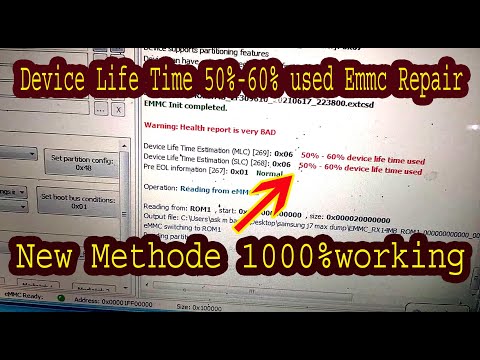 Device life time 50% to 60% used Emmc Repair New methode 1000% Working