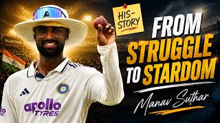 Manav Suthar: संघर्ष से सफलता तक | The Untold Story of India’s Rising Spin Star  #HisStory