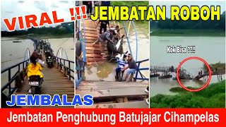 Berita Viral Bandung Hari Ini | JEMBALAS Jembatan Penghubung Batujajar Cihampelas Roboh #bandung