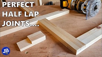 How To Cut Perfect Lap Joints Every Time - Simple Method Using A Router