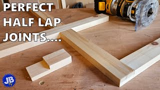 Perfect Lap Joints Every Time - Simple Method Using A Router by Justin Bailly JBTV 2,330 views 2 months ago 13 minutes, 41 seconds