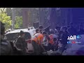 شاهد | عملية دهس لمجموعة من الشرطة الإسرائيليين في حي الشيخ جراح