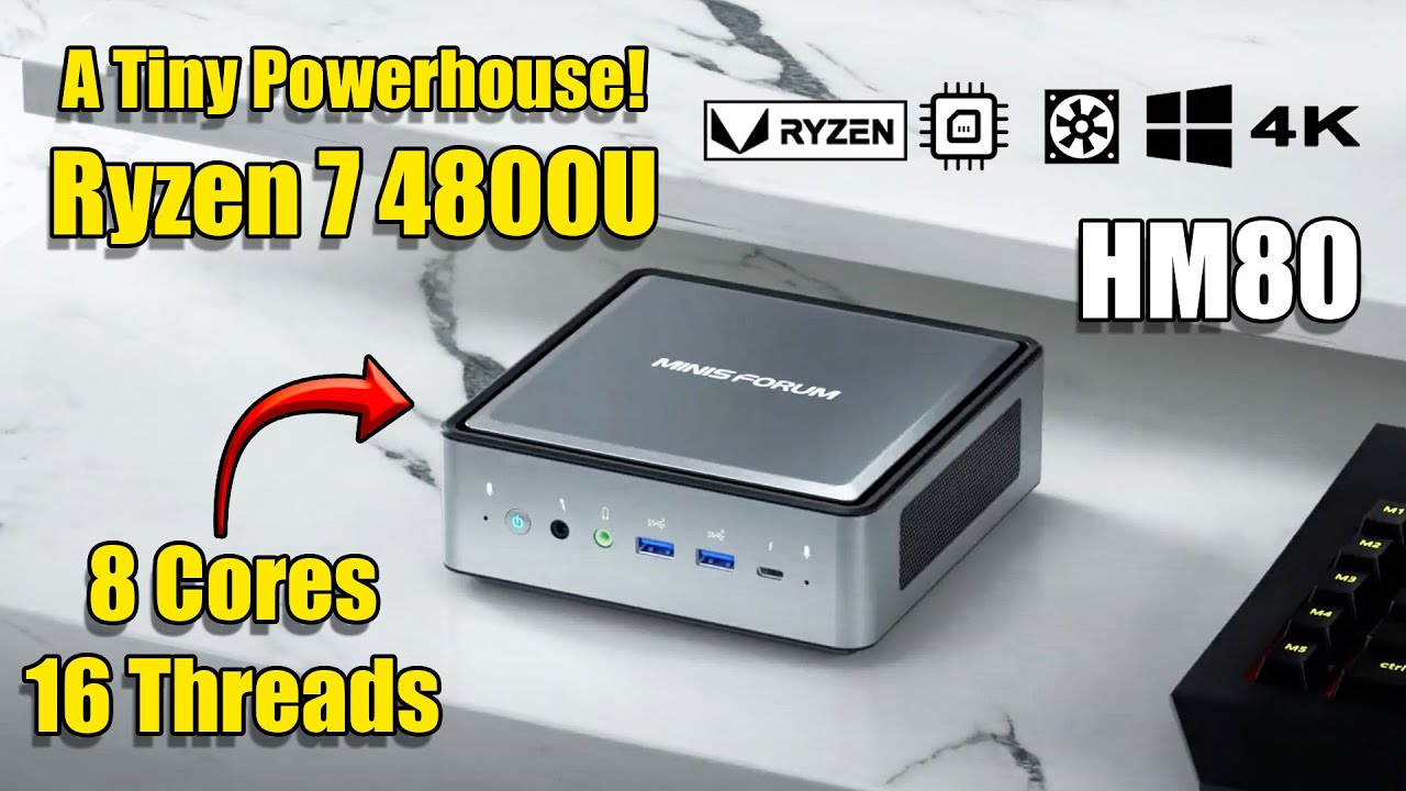 This Tiny PC Is A Powerhouse! HM80 Ryzen 7 4800U Mini PC 