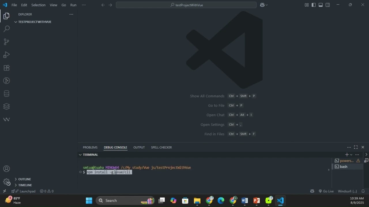 Setting up a Vue Project with Vue CLI 