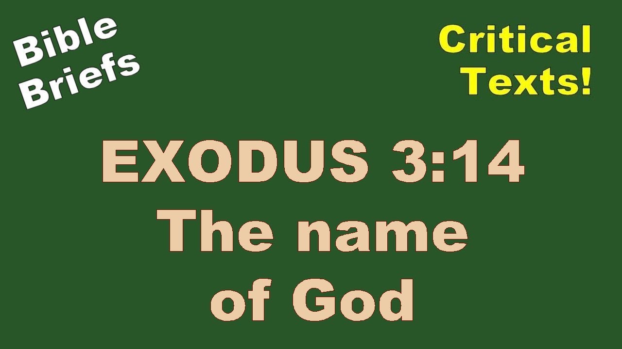 Bible Briefs 36 Exodus 314 YouTube