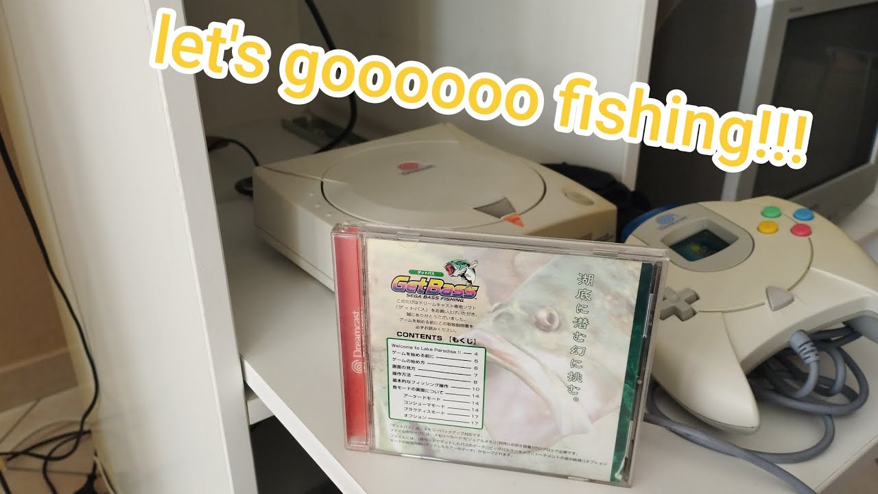 The proper Englishman plays #sega bass fishing on the Dreamcast!!! #retrogaming