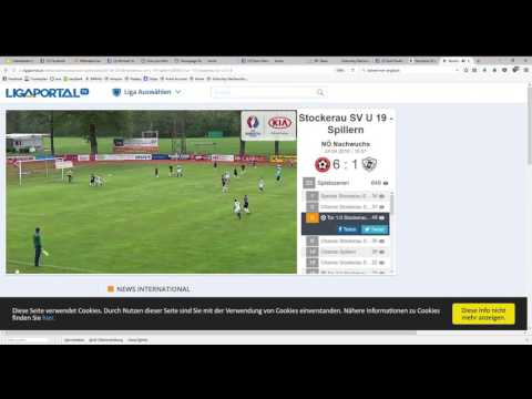 Stockerau SV U 19   Spillern NÖ Nachwuchs   Live Videos vom 24 04 2016 im Ligaportal TV   Mozilla Fi